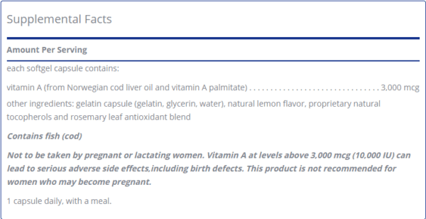 A picture of the vitamin a deficiency information.