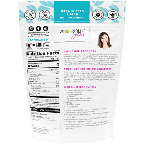 Erythritol Sweetener 1 lb - Image 2